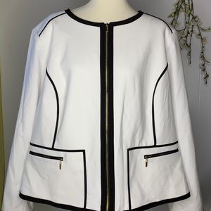 Calvin Klein Jacket 24W Black and white
